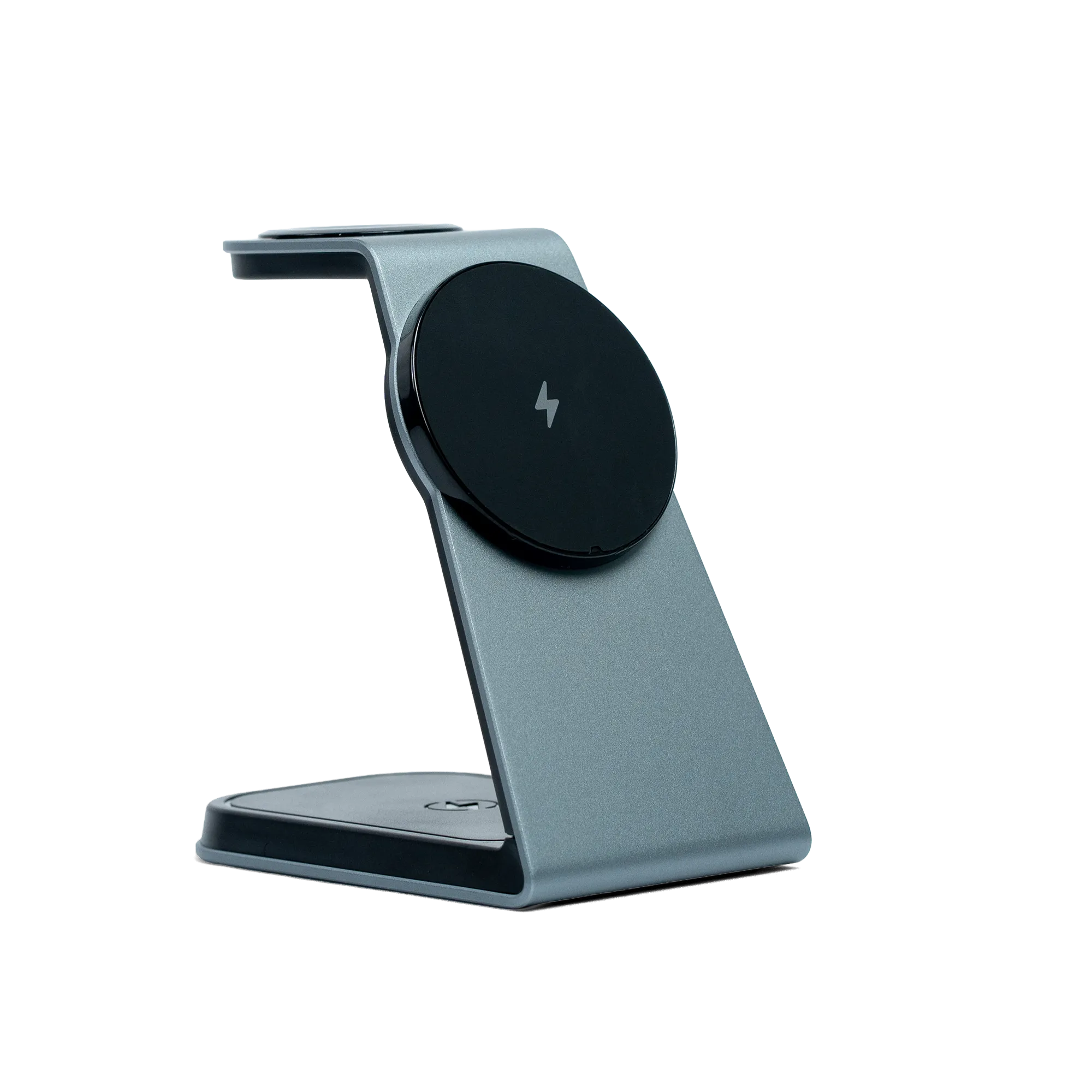 MAGNITIS aluminum MagSafe charging station slate grey 3-in-1 for iPhone Apple Watch AirPods#color_slate-grey
