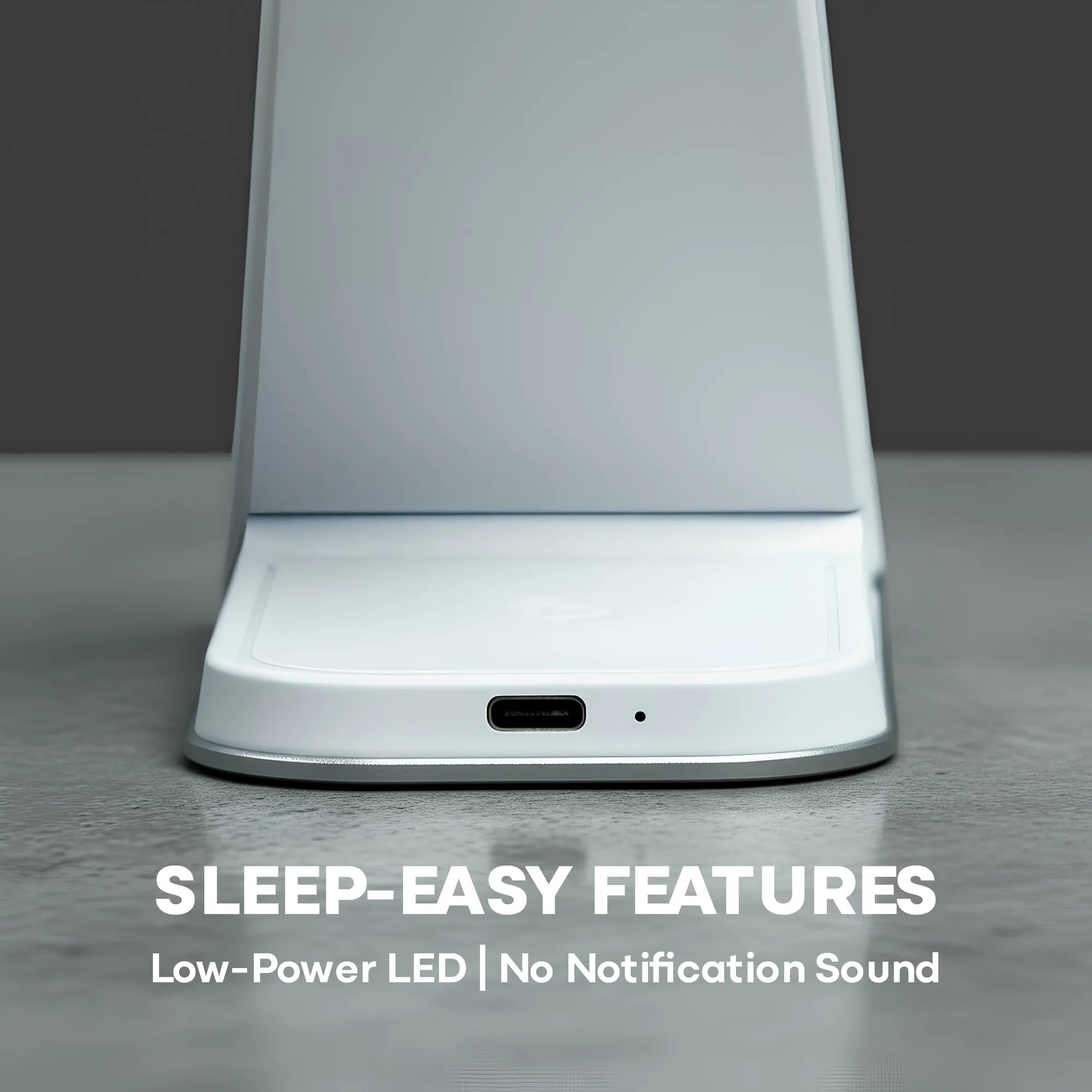 MAGNITIS charging station USB-C port with low power LED silent charging for nightstand