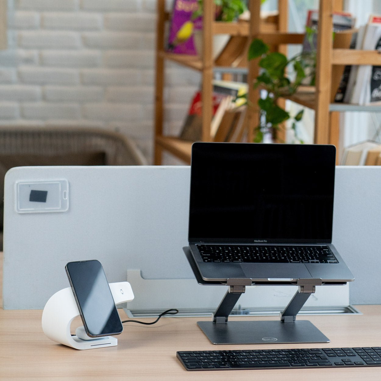 Simpli 3-in-1 Wireless Charging Station - Modern Standard - Laptop, Desk & Keyboard