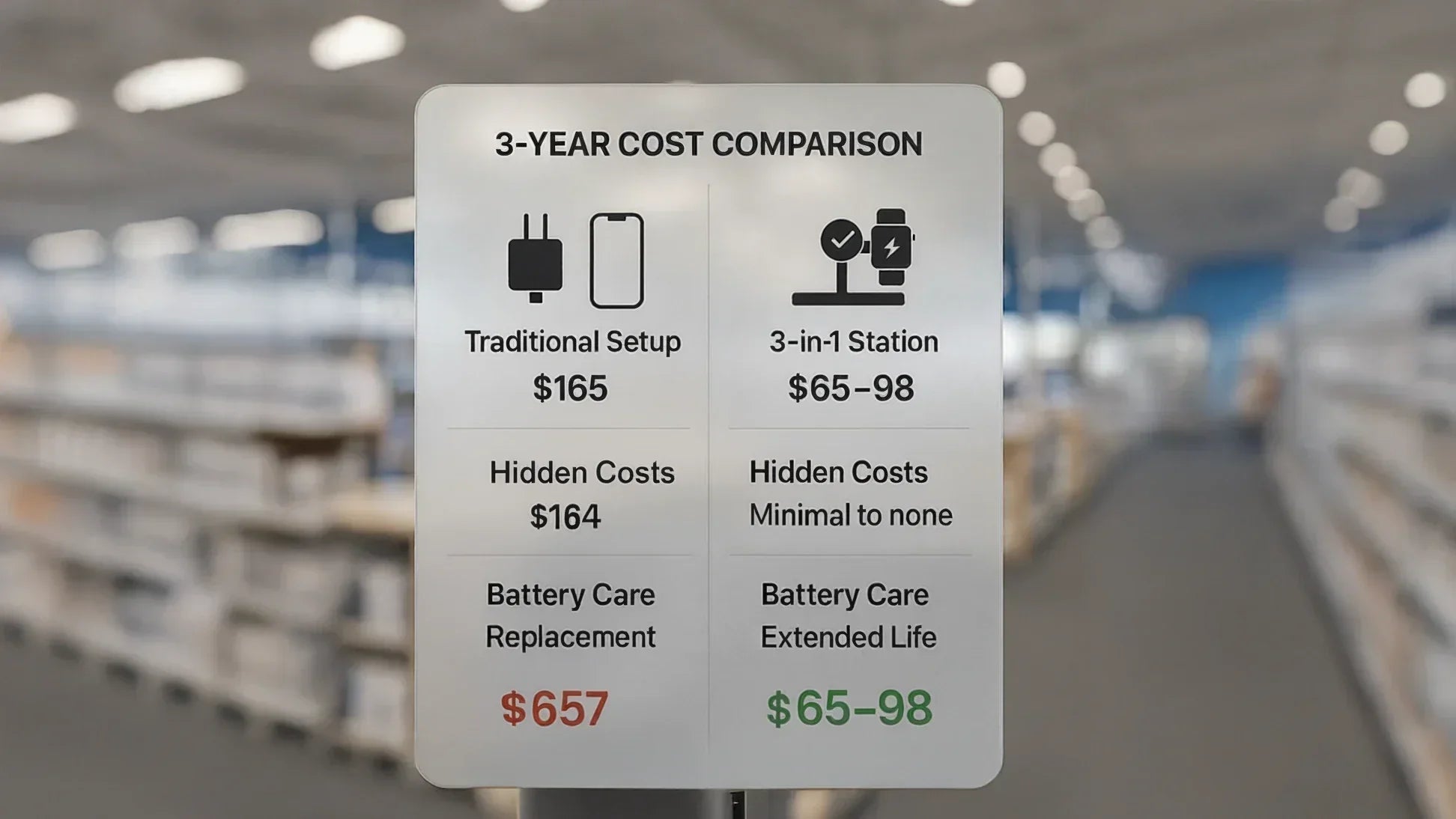 Modern Standard - MagSafe - Cost Benefit Comparison