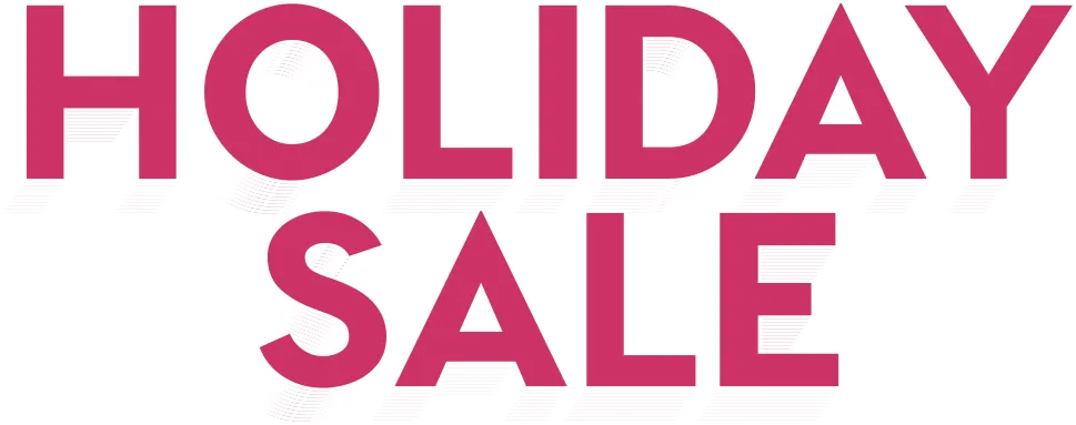 holiday sale - modern standard - red text