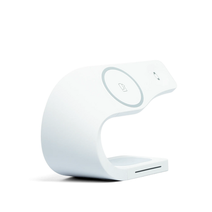 MagSafe wireless charger 3-in-1 charging dock for Apple devices SIMPLI ivory white