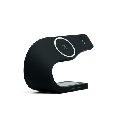Wireless charging station for iPhone Apple Watch AirPods SIMPLI MagSafe midnight black