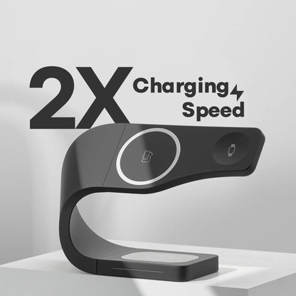 Fast MagSafe charging station 2X charging speed for iPhone Apple Watch wireless dock
