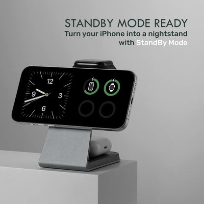 MAGNITIS 3 - in - 1 Wireless Charging Station - Modern Standard