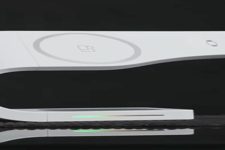 Load video: Video of SIMPLI shown from different angles, with iPhone, Apple Watch &amp; AirPods.