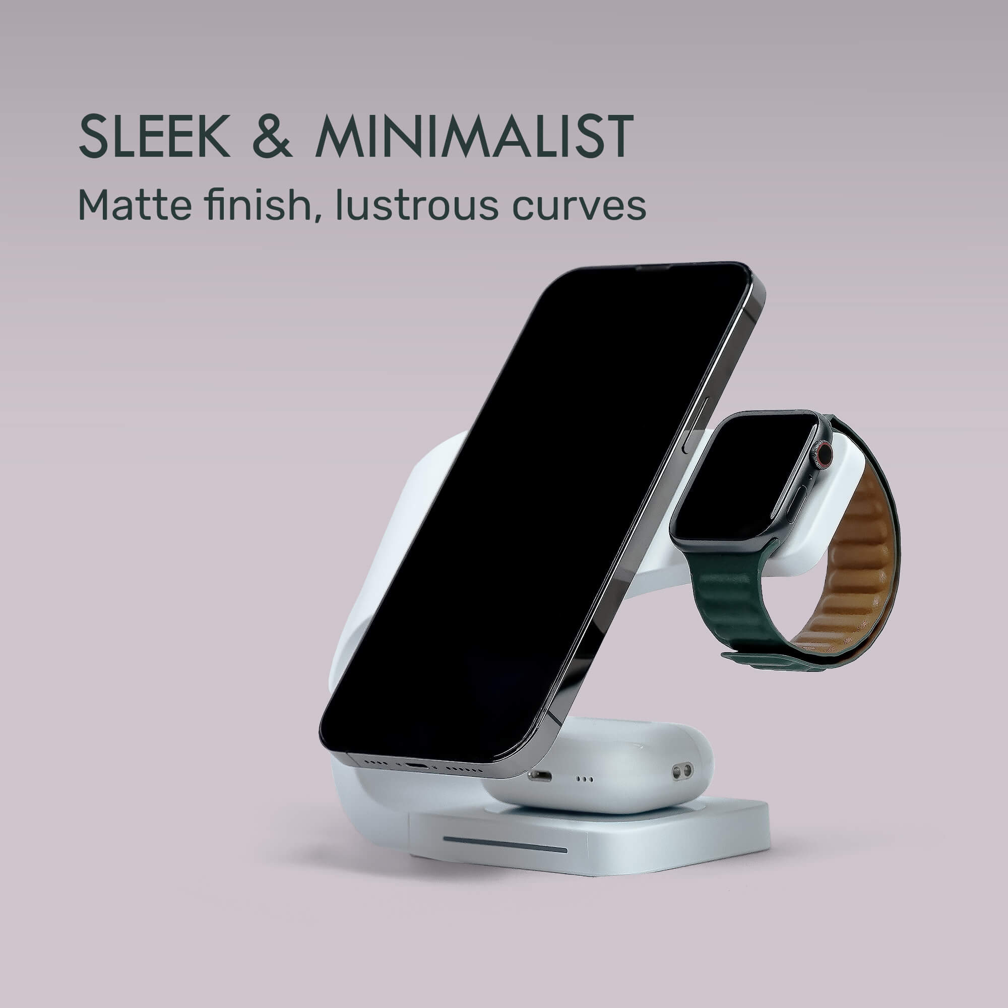 Simpli 3 - in - 1 Wireless Charging Station - Modern Standard