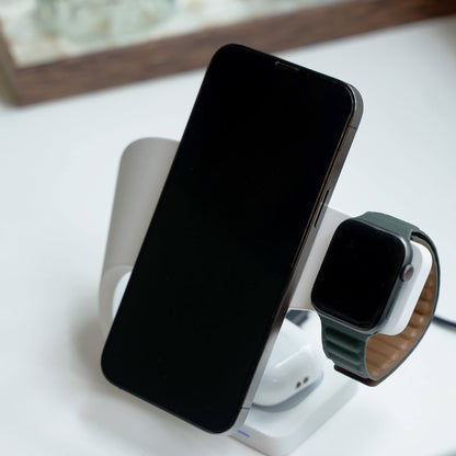 Simpli 3 - in - 1 Wireless Charging Station - Modern Standard