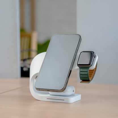 Simpli 3 - in - 1 Wireless Charging Station - Modern Standard